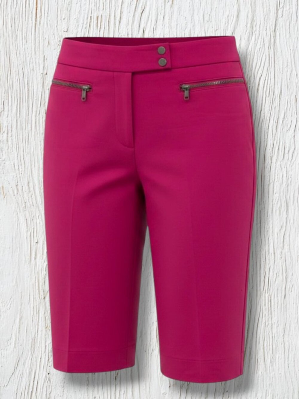 WHBM The 12-Inch Bermuda Short Dark Pink 2